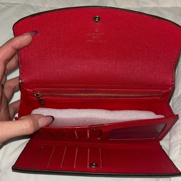 Louis Vuitton Brown and Tan Clutch wallet